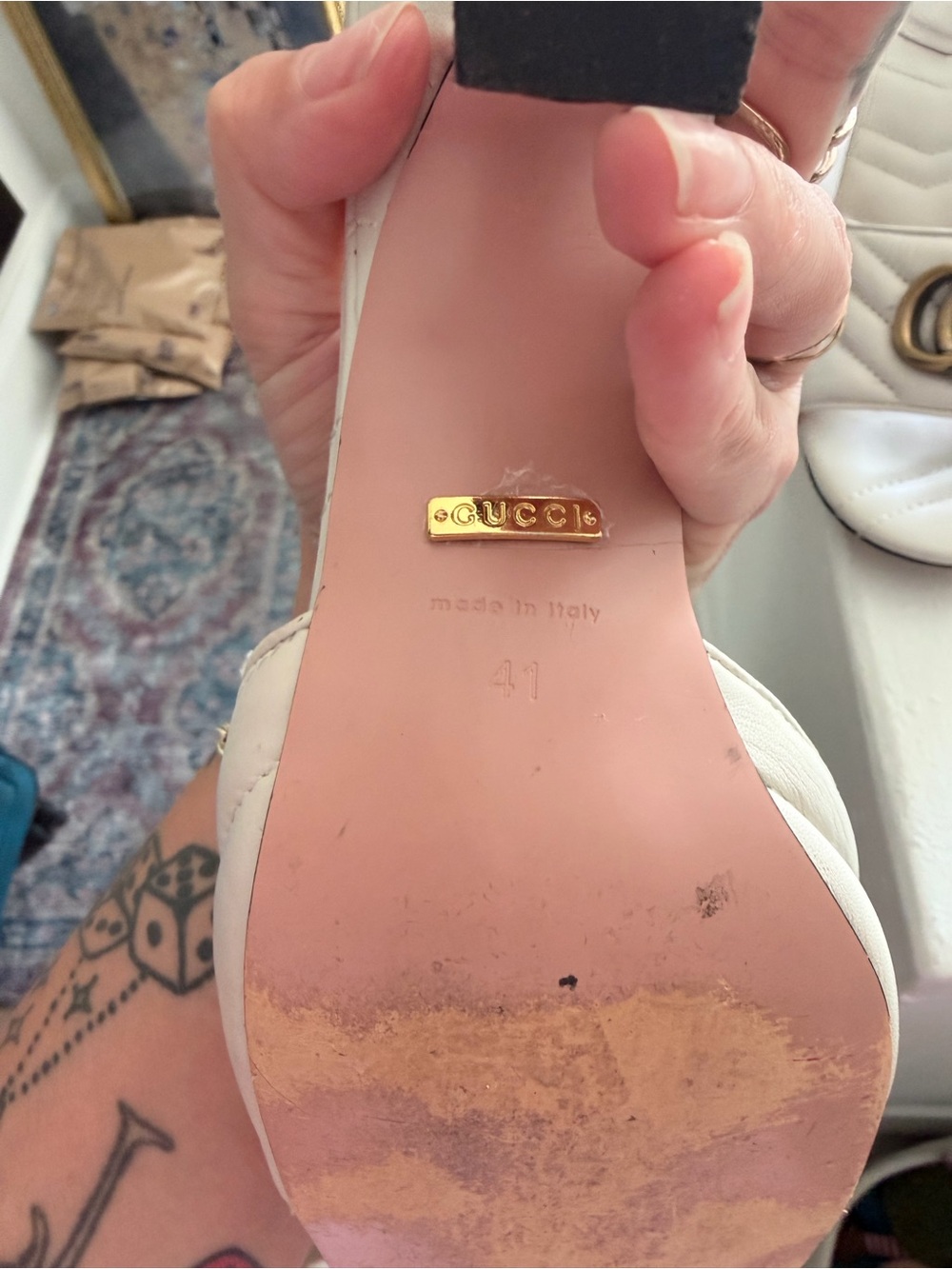 Interlocking G Leather Sandal - Picture 5 of 12